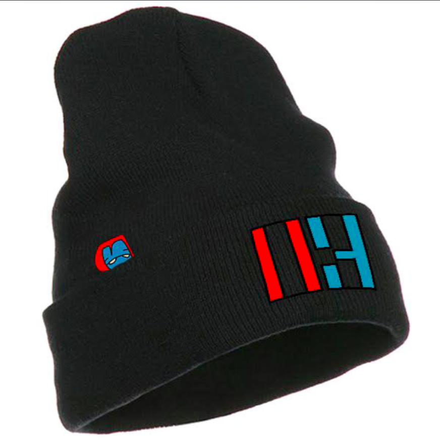 Beanie03 - Black, Pink, Blue – Cartoon03