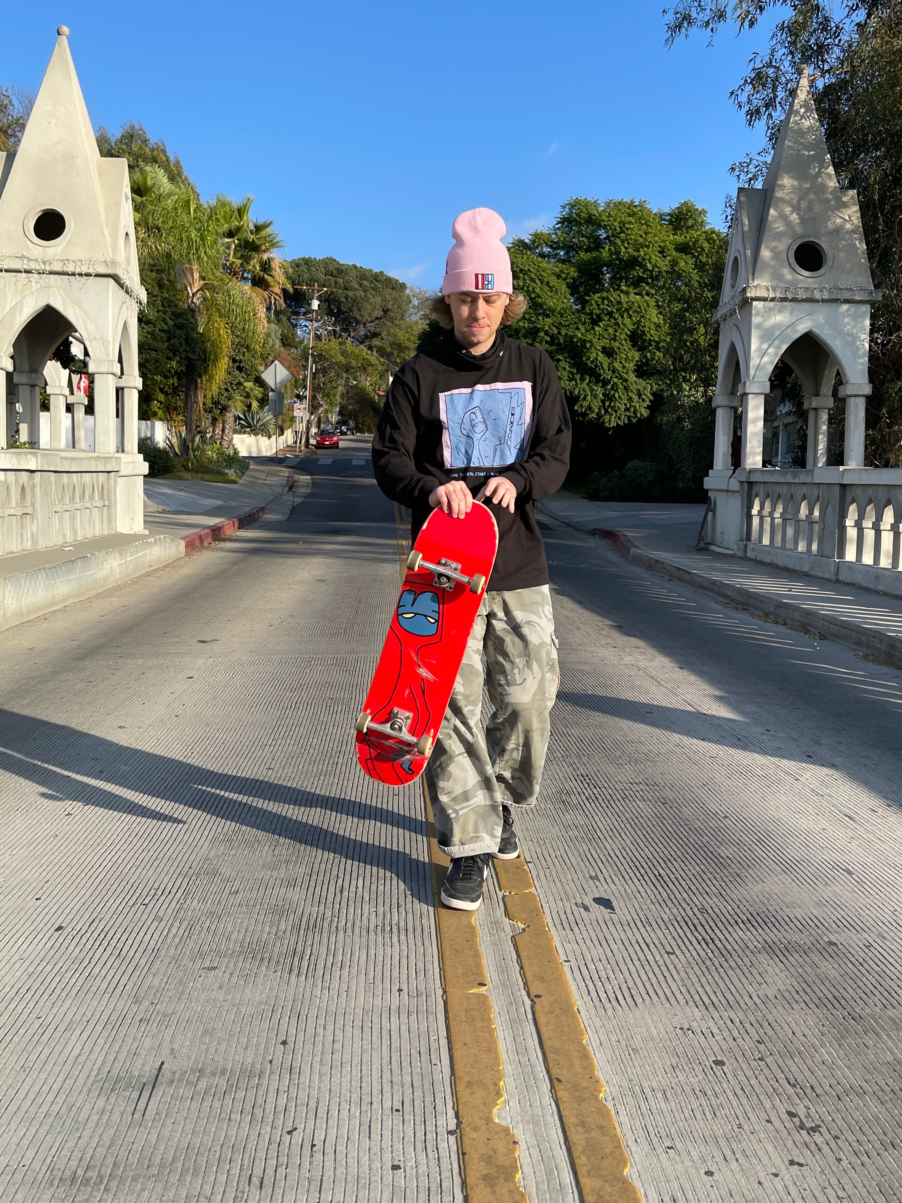 "Walk-Off Red03" Skateboard
